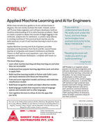 Applied Machine Learning and AI for Engineers by Jeff Prosise, back cover